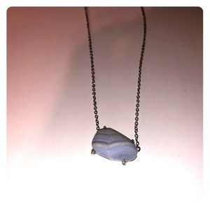 Blue lace agate necklace!!